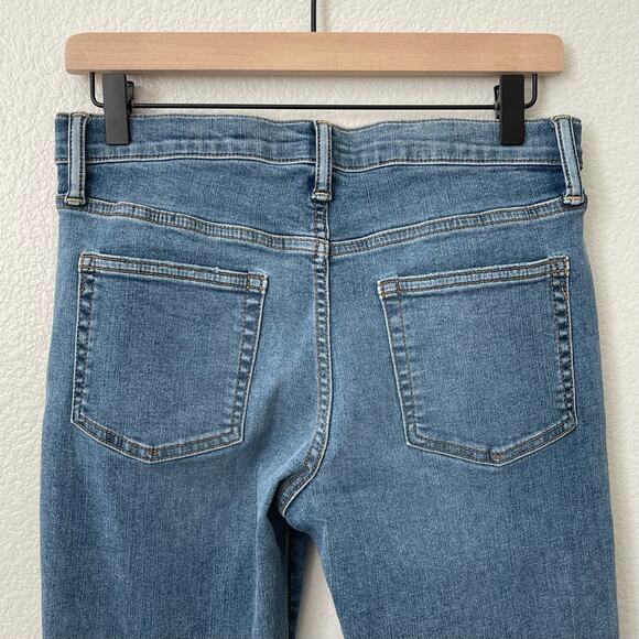 GAP Women's Skinny Jean Medium Wash Distressed Casual Denim Size 18 Cotton Blend - Picture 3 of 8